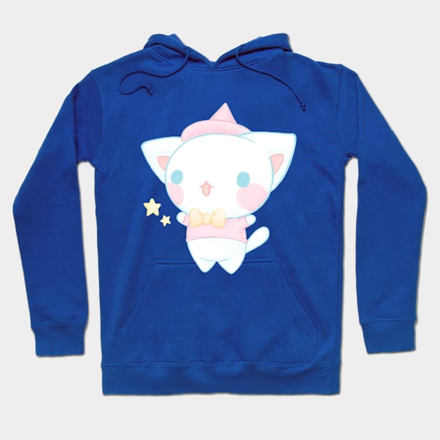 Cute magic cat - Kawaii aesthetic Hoodie by MoonArtGlitch